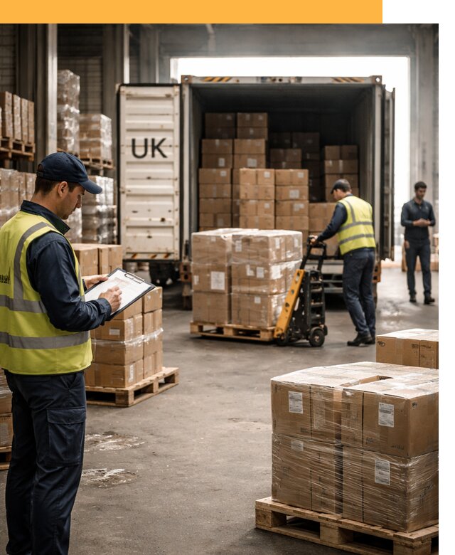 Доставка грузов из Великобритании с таможенным оформлением от 12905