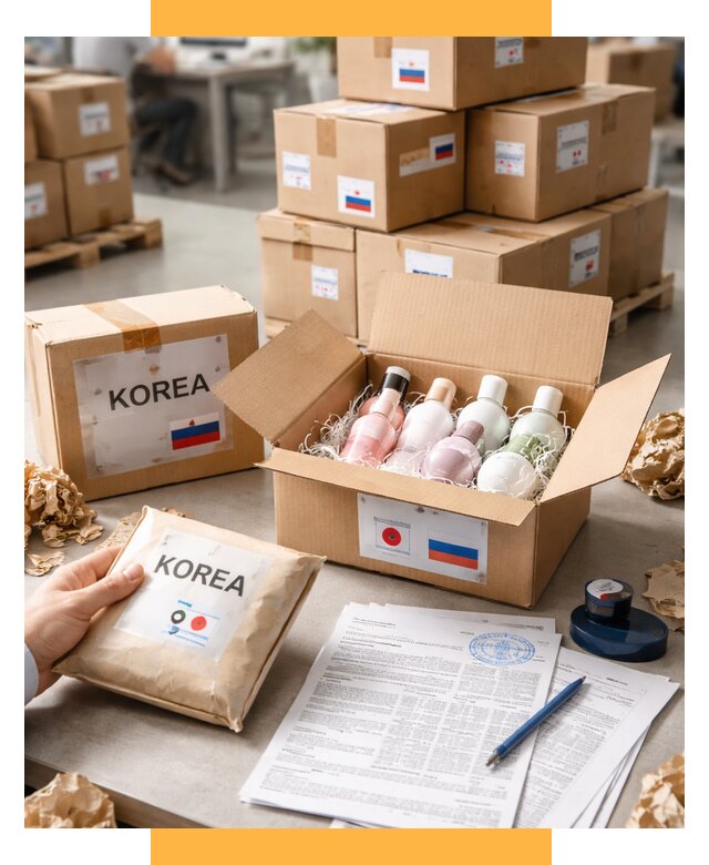 Доставка косметики из Кореи от 8775 р. под ключ | СетСервис-Срл