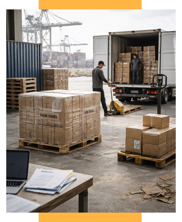 Доставка грузов из Израиля от 15486 р., логистика от СетСервис-Срл