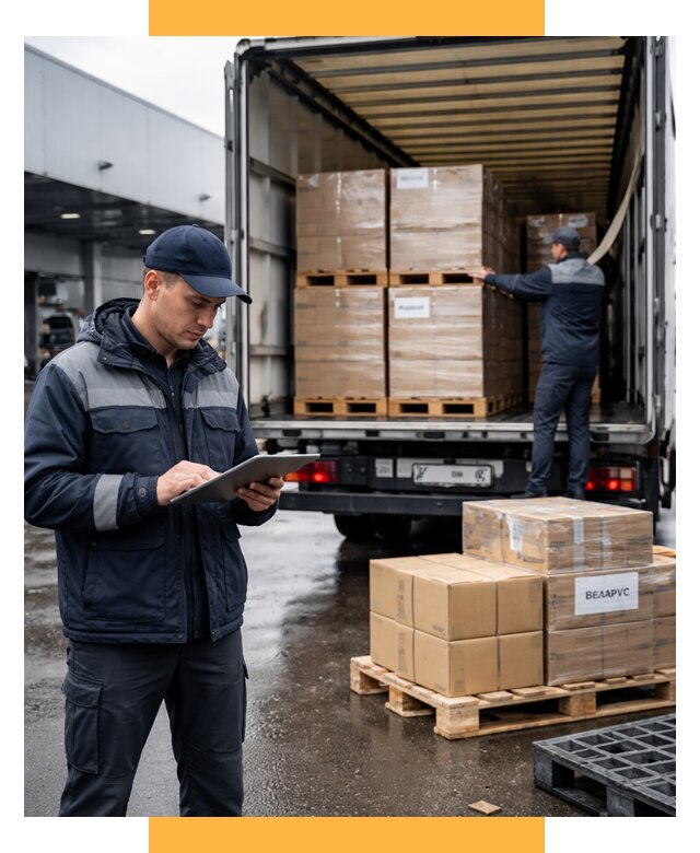 Доставка грузов из Беларуси от 15486 р. логистика СетСервис-Срл