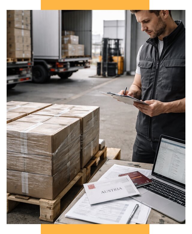 Доставка в Австрию от 67106 р. Логистика и экспорт СетСервис-Срл