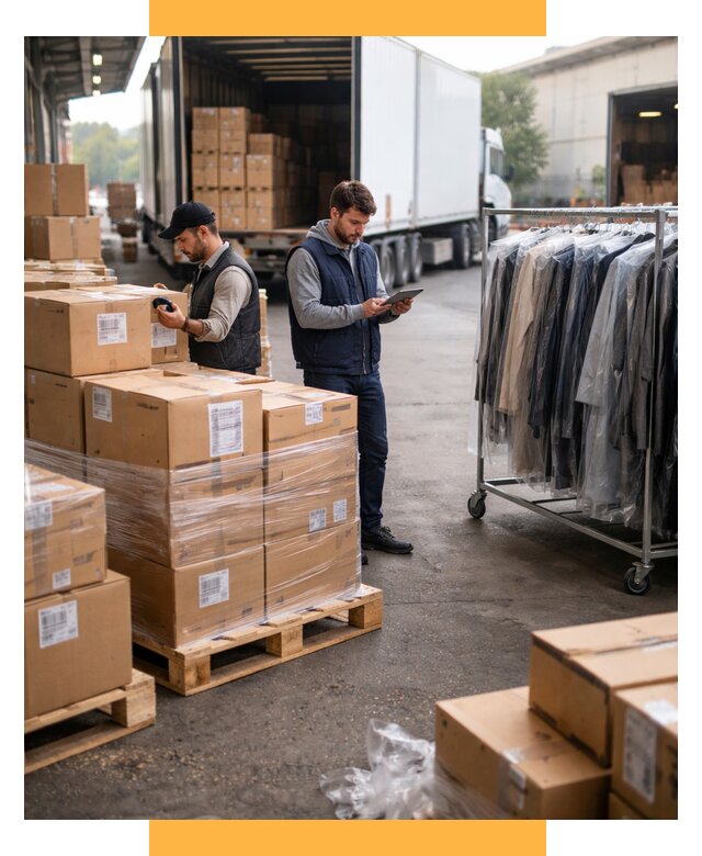 Перевозка и доставка одежды из Китая от 7743 р., СетСервис-Срл