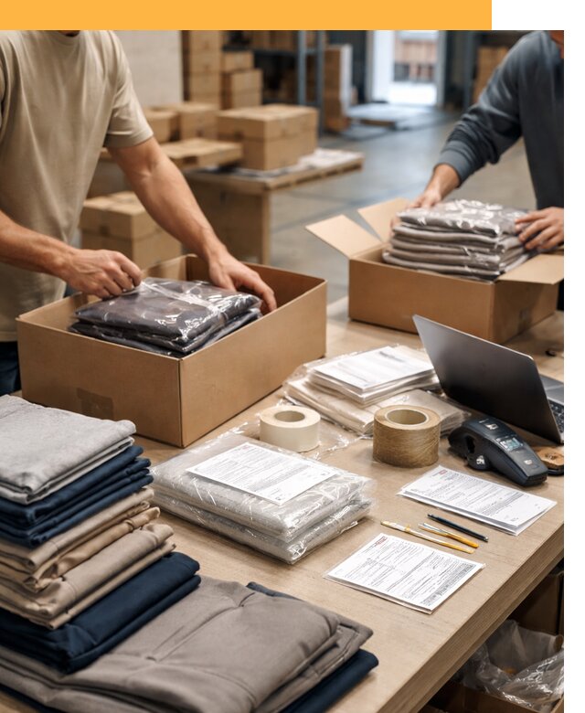 Перевозка одежды по миру от 7743 руб. с таможенным оформлением