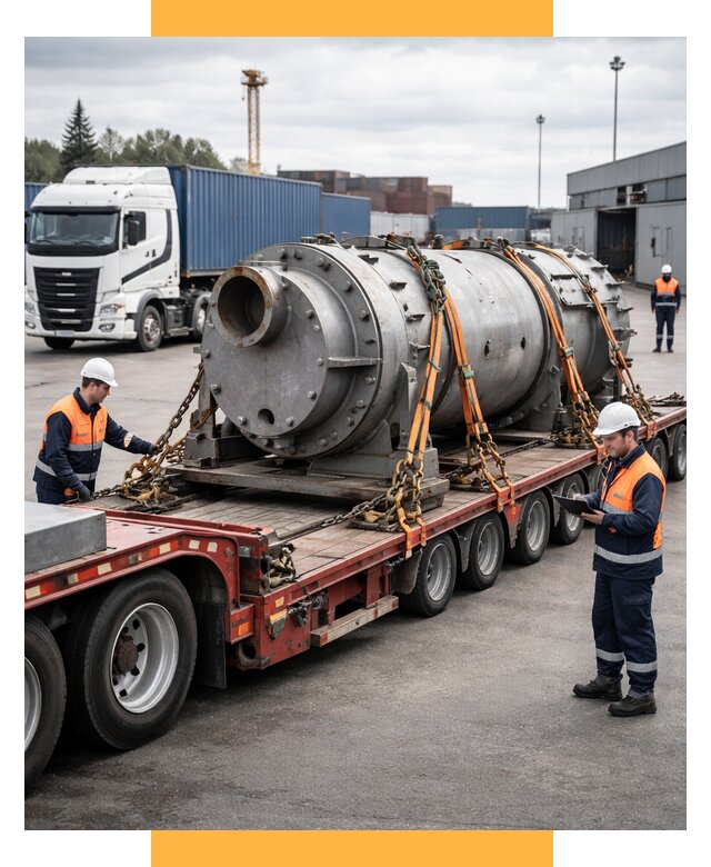 Перевозка тяжеловесных грузов под ключ от 154860 р. | СетСервис-Срл