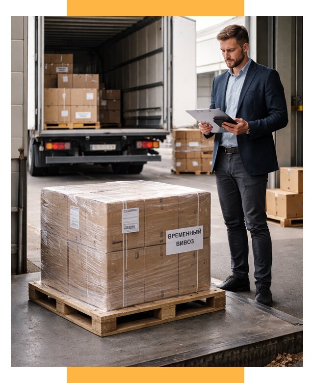 Временный вывоз товаров под ключ от 8259 р. | СетСервис-Срл