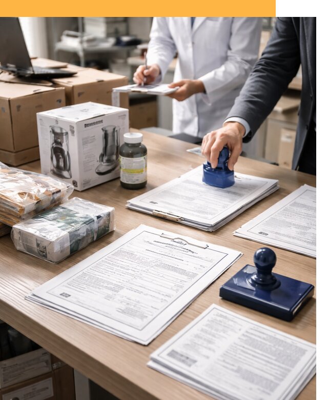 Сертификация импортных товаров от 12389 с таможенным сопровождением